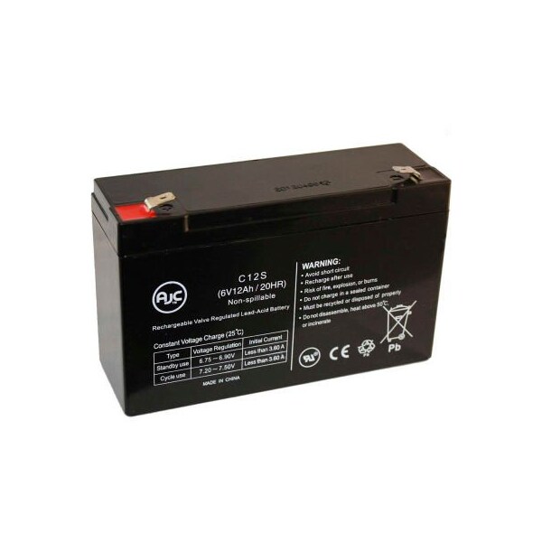 Battery Clerk AJC FIAMM FG11202 Sealed Lead Acid - AGM - VRLA Battery FG11202-Fiamm-6V-12Ah-SLA - main